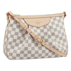 Louis Vuitton N41113 Siracusa PM Borsa a tracolla Damier Azur Canvas