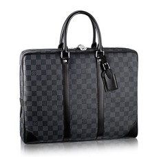 Louis Vuitton N41125 Porte-Documents Voyage Valigetta Damier Graphite Canvas