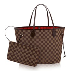 Louis Vuitton N41358 Neverfull MM Borsa a tracolla Damier Ebene Canvas