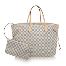 Louis Vuitton N41360 Neverfull GM Borsa a tracolla Damier Azur Canvas