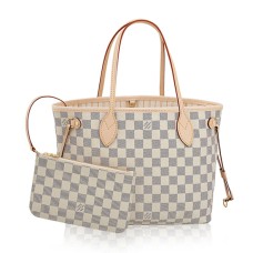 Louis Vuitton N41362 Neverfull PM Borsa a tracolla Damier Azur Canvas