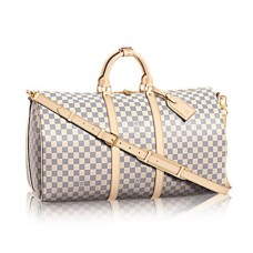 Louis Vuitton N41429 Keepall Bandouliere 55 Borsone Damier Azur Canvas