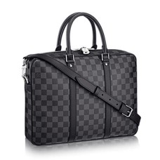 Louis Vuitton N41478 Porte-Documents Voyage PM Valigetta Damier Graphite Canvas