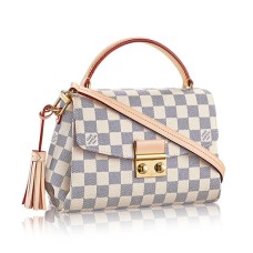 Louis Vuitton N41581 Croisette Borsa a tracolla in tela Damier Azur