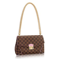 Louis Vuitton N41597 Caissa Borsa a tracolla con pochette Damier Ebene Canvas