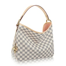 Louis Vuitton N41606 Deliziosa PM Hobo Bag Damier Azur Canvas