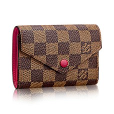 Louis Vuitton N41659 Portafoglio Victorine Damier Ebene Canvas