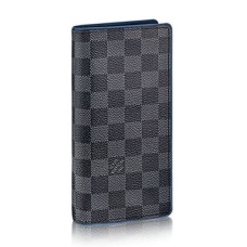 Louis Vuitton N41688 Portafoglio Brazza Damier Graphite Canvas