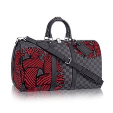 Louis Vuitton N41701 Keepall Bandouliere 45 Borsone Damier Graphite Canvas