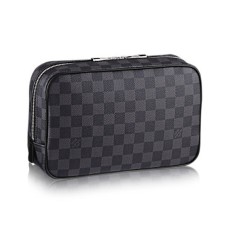 Borsa da toilette Louis Vuitton N47521 GM Damier Graphite Canvas