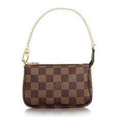 Louis Vuitton N58009 Mini Pochette Accessori Tela Damier Ebene