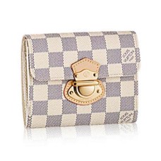 Louis Vuitton N60030 Joey Portafoglio Damier Azur Canvas