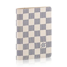 Custodia per passaporto Louis Vuitton N60032 in tela Damier Azur