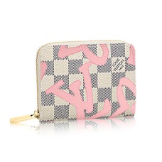 Louis Vuitton Portamonete Zippy N60098 Tela Damier Azur