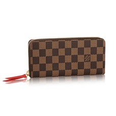 Louis Vuitton N60534 Clemence Portafoglio Damier Ebene Canvas