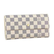 Louis Vuitton N61732 Porte Tresor International Portafoglio Damier Azur Canvas