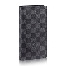 Louis Vuitton N62227 Brazza Portafoglio Damier Graphite Canvas