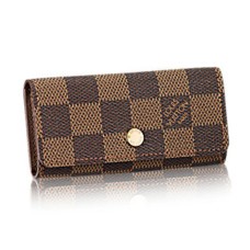 Louis Vuitton N62631 4 Portachiavi Damier Ebene Canvas