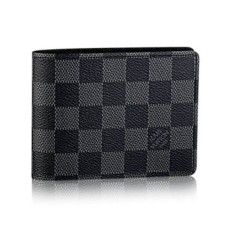 Louis Vuitton N62663 Portafoglio multiplo Damier Graphite Canvas