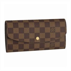 Louis Vuitton N63019 Emilie Portafoglio Damier Ebene Canvas
