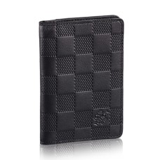 Louis Vuitton N63197 Organizer tascabile in pelle Damier Infini
