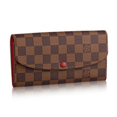 Louis Vuitton N63544 Emilie Portafoglio Damier Ebene Canvas