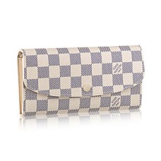 Louis Vuitton N63546 Emilie Portafoglio Damier Azur Canvas