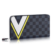 Louis Vuitton N64014 Zippy Organizer Damier Cobalt Canvas