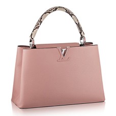 Louis Vuitton N91660 Capucines MM Tote Bag in pelle di Taurillon