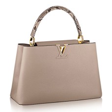 Louis Vuitton N91711 Capucines MM Tote Bag in pelle di Taurillon