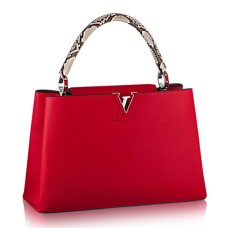 Louis Vuitton N91899 Capucines MM Tote Bag in pelle di Taurillon